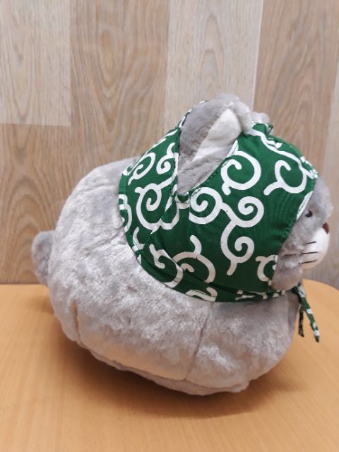 Mèo đội khăn xanh