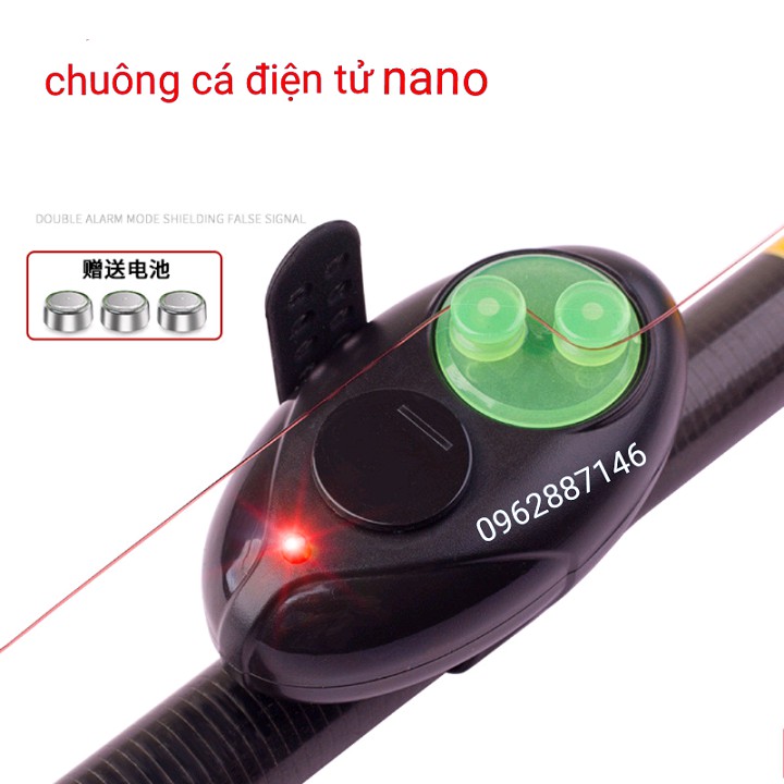 chuông báo cá gắn cần câu cá điện tử loại 1 xịn nano