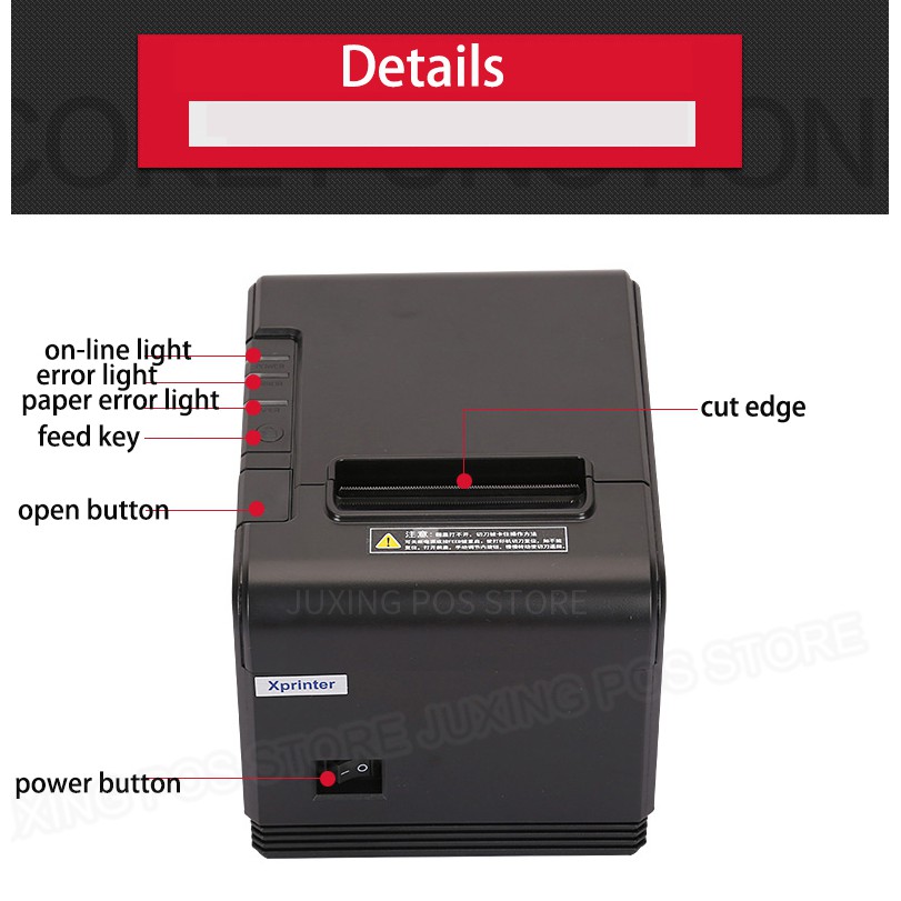 Máy In Hóa Đơn Bằng Nhiệt Xprinter XP-Q200 Tặng Kèm 01 Cuộn Giấy In