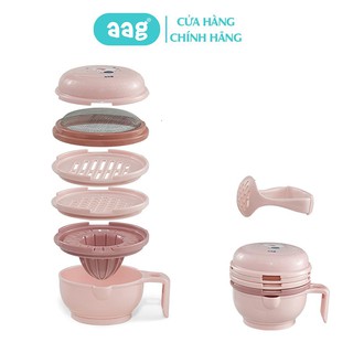 Bộ dụng cụ chế biến đồ ăn dặm 7 chi tiết AAG 373 nhựa an toàn cho bé