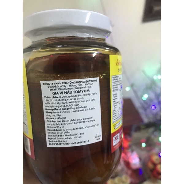 Gia vị Lẩu Thái Tom Yum - sa tế lẩu 454g