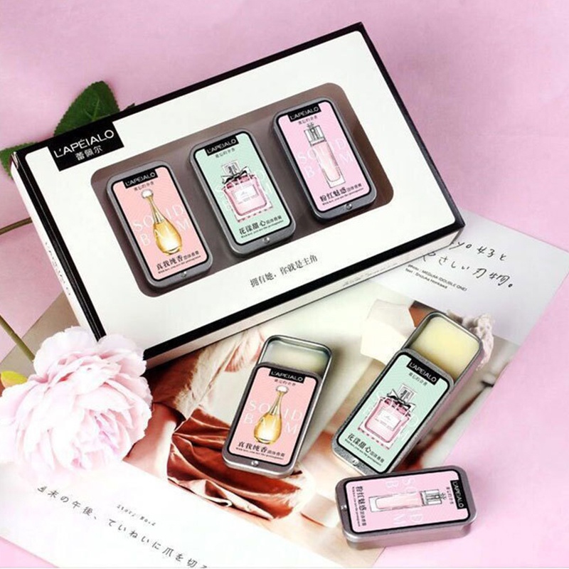 Set 3 Lọ Nước Hoa Khô Dạng Rắn Lâu Trôi Hương Trái Cây Dành Cho Nam Nữ