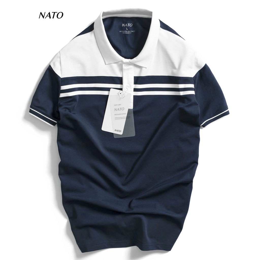 Áo Thun Polo Nam DON Vải Cotton Cá Sấu Cao Cấp Basic Đẹp Tay Ngắn Có Cổ Màu Trắng Đen Đỏ Xanh Navy Trơn Họa Tiết NATO