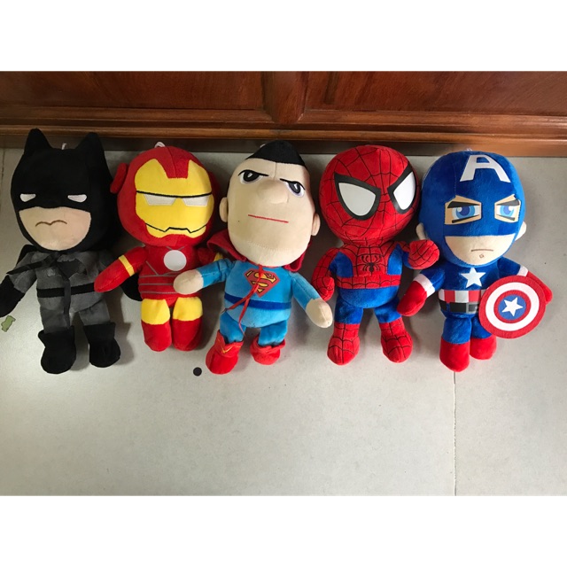 GẤU bông Siêu Anh Hùng Cao Cấp 25cm,Lông Nhung Mịn