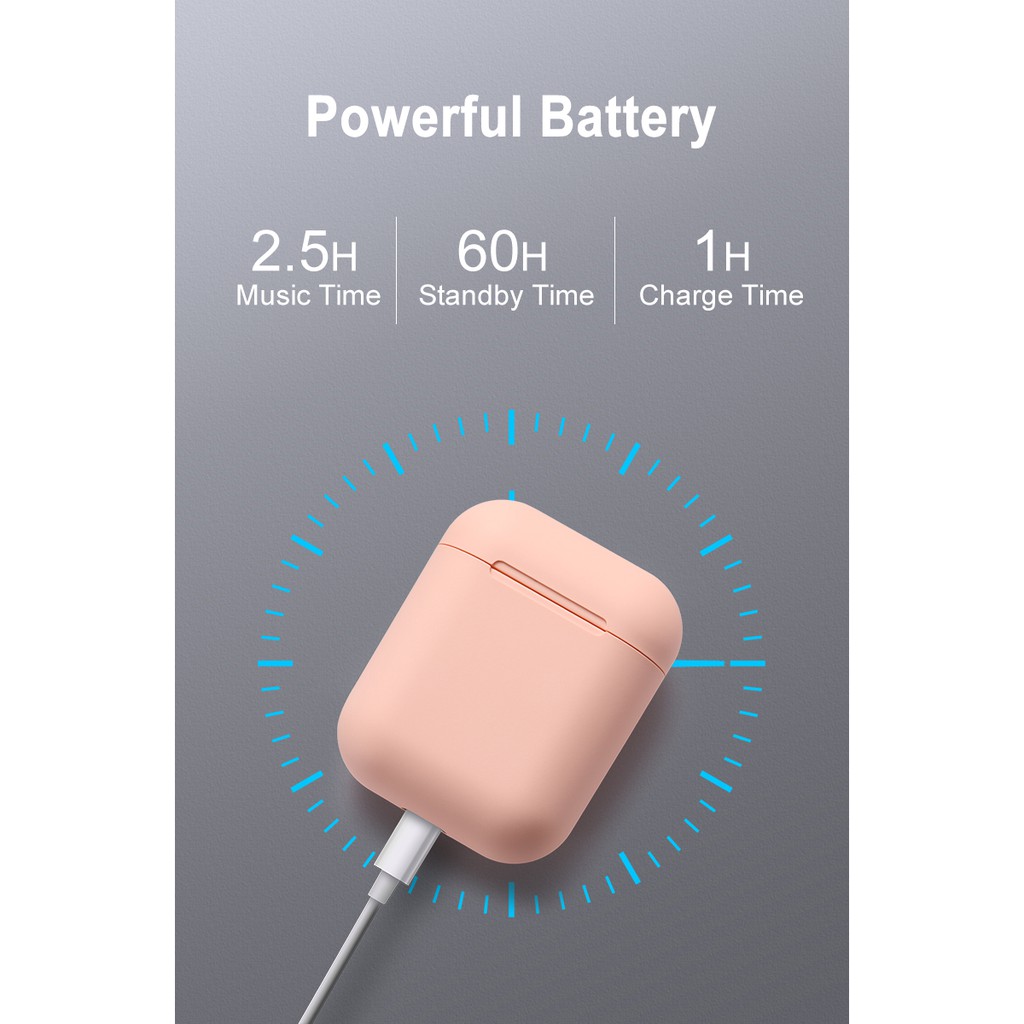 Tai nghe Bluetooth Inpods 12 chống nước, cảm biến vân tay - Bluetooth earphones I12 5.0 | BigBuy360 - bigbuy360.vn