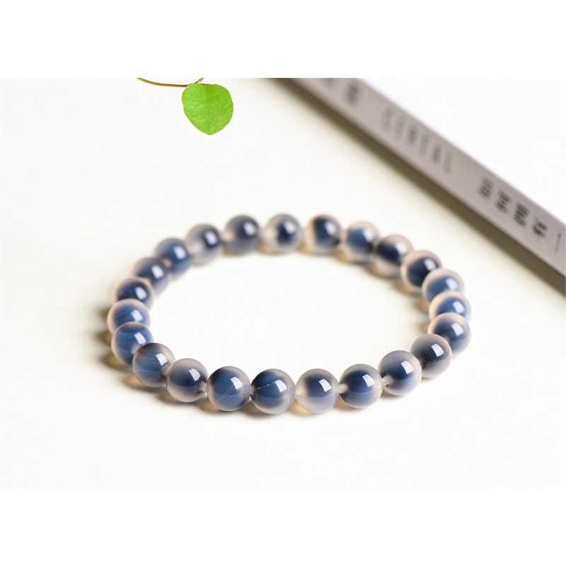 [Hàng Mới Về] Vòng Đeo Tay Mã Não Hình Trái Tim Màu Vàng / Xanh Dương / Đỏ Cho Nữ