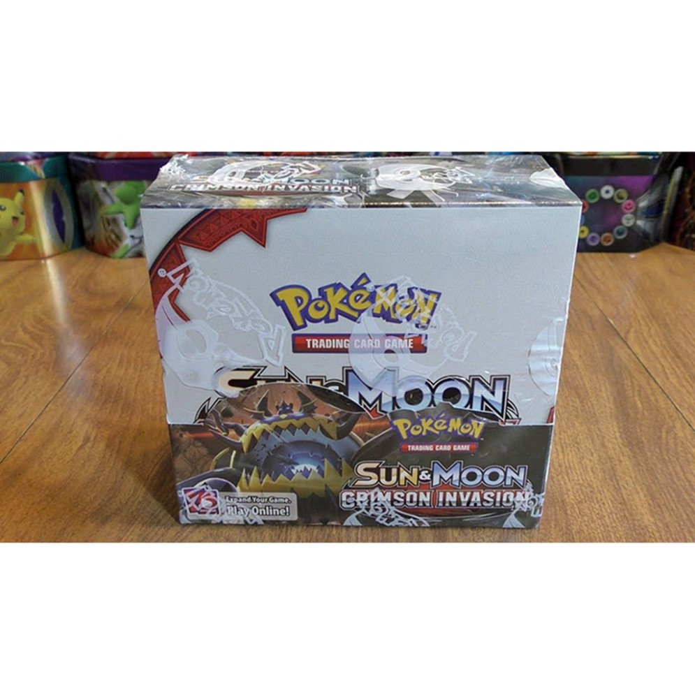 Bộ Thẻ Bài pookemon 324 Thẻ Trading Card Game Pokémon Sun&Moon Crimson Invasion TCG Sưu Tập Cao Cấp