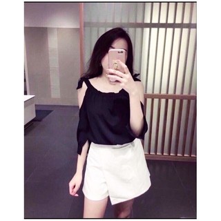 Susu shop - áo voan thắt nơ 1 bên