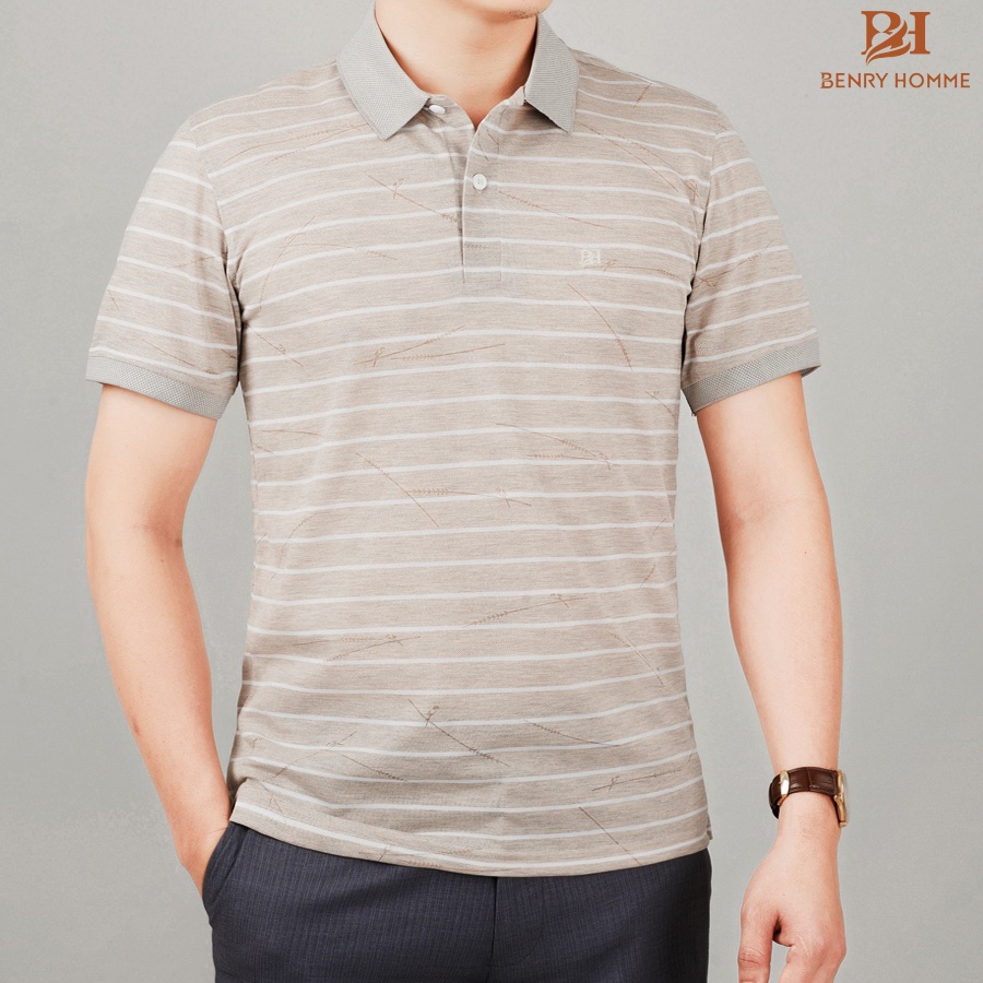 Áo Polo nam cổ bẻ benry Homme, dáng áo mặc thanh lịch, trẻ trung, sang trọng - thanh lịch mã áo 2836WHA - Benrykorea