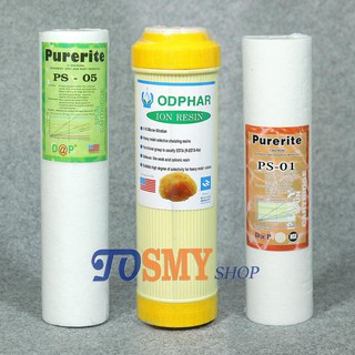Bộ sản phẩm 3 lõi lọc 1,2,3 10inch