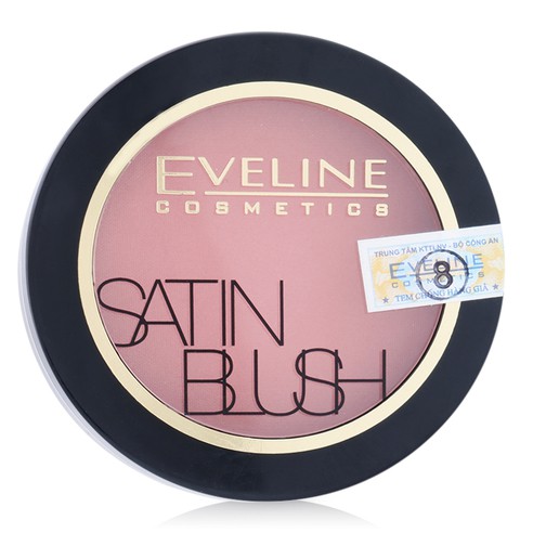 Phấn má trang điểm siêu mịn Satin màu hồng satin EVELINE 9gram