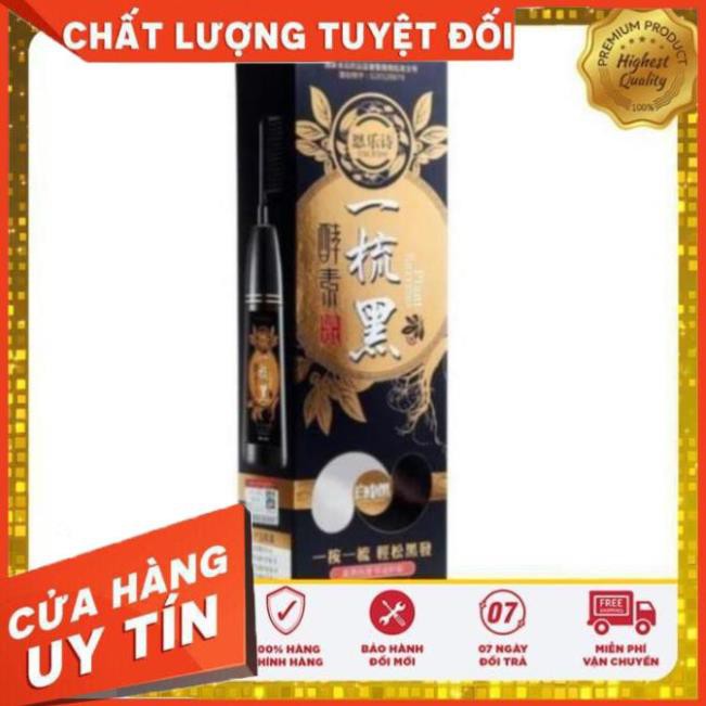 LƯỢC NHỘM ĐEN TÓC THÔNG MINH - -Lượt CHẢI Nhuộm Tóc Đen - DẦU GỘI NHUỘM TÓC BẠC 200ml