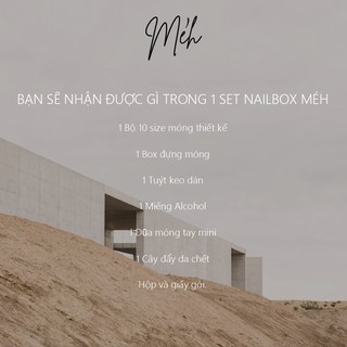 Móng Úp Thiết Kế Méh Nail Tặng Bộ Kit No.01
