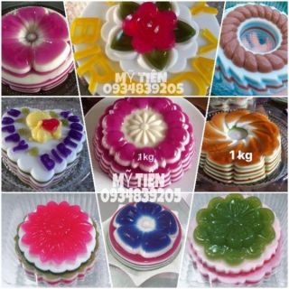 Combo  10 khuôn  rau câu  đủ  mẫu  20cm