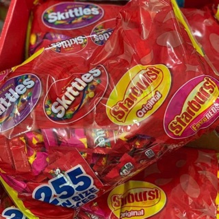 Bịch 2,96 kg kẹo strarburst & Skittles variety mix Mỹ