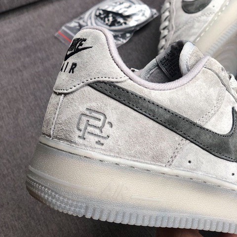 Giày Nike Air Force 1 AF1 xám da lộn bản best S.C hàng trung full phụ kiên