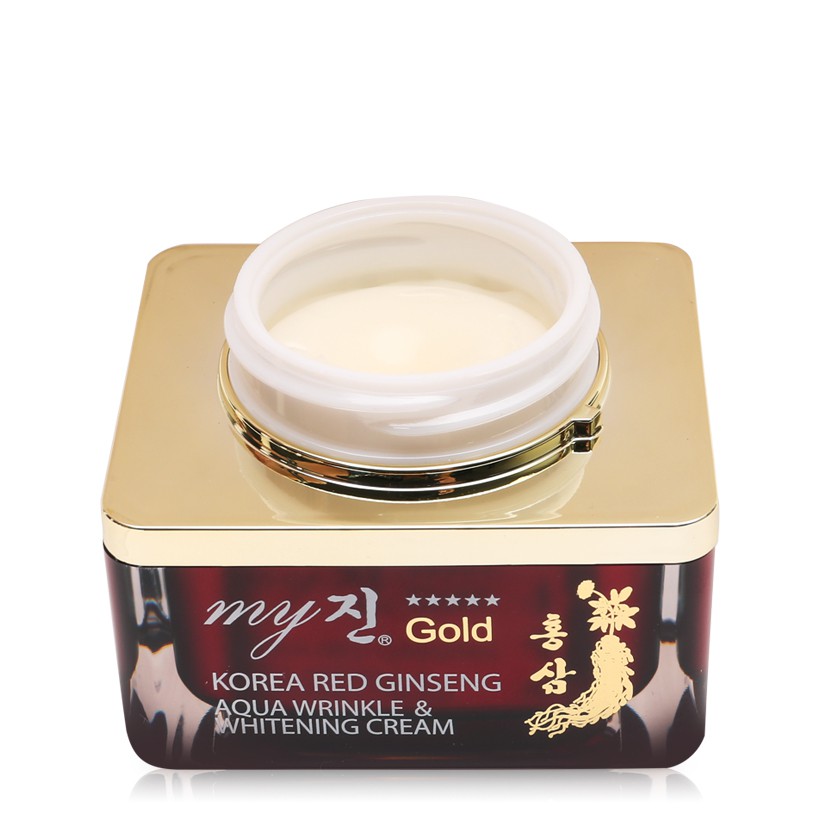 Kem dưỡng da hồng sâm My Gold Korea Red Ginseng Aqua Wrinkle and Whitening Cream 50ml