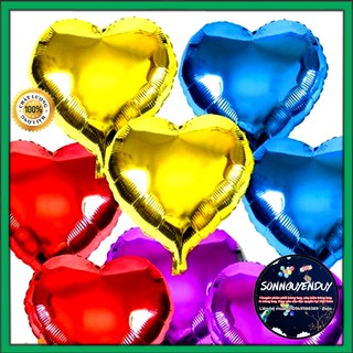 Bóng Bay Tráng Nhôm Hình Trái Tim Size 18 inch