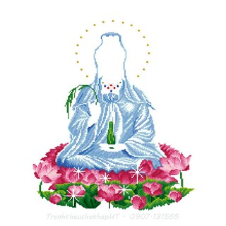 Tranh đính đá Phật bà VS093 - tự đính