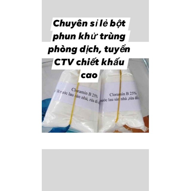 Bột Cloramin B phun khử trùng diệt khuẩn 1kg