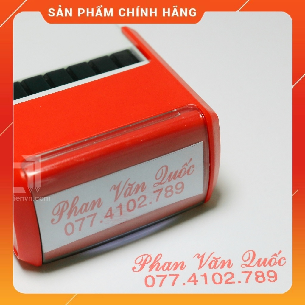 Con dấu tên chức danh làm theo yêu cầu 2 dòng chữ 14x38mm