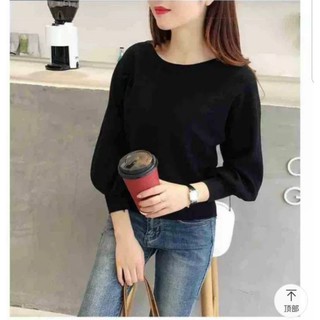 Áo len tay phồng