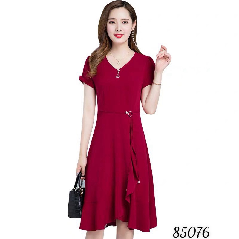 Đầm voan xếp tà dài sang trọng quý phái sang chảnh cho các nàng THỜI TRANG KOKO MI