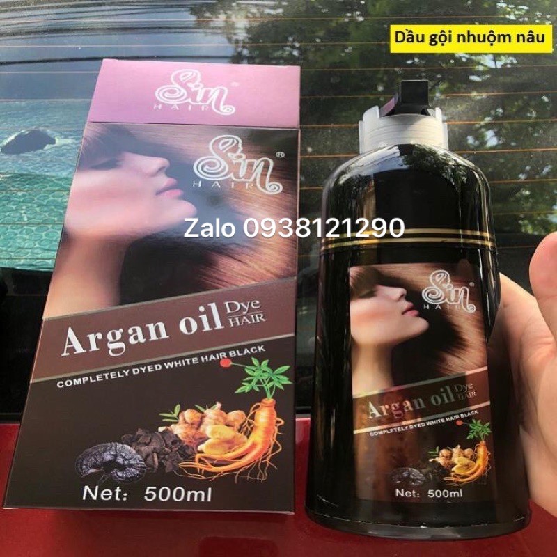 Dầu Gội Thảo Dược Phủ Tóc Bạc Nhân Sâm Sin Hair 500ml hàng chuẩn cty 100% | BigBuy360 - bigbuy360.vn