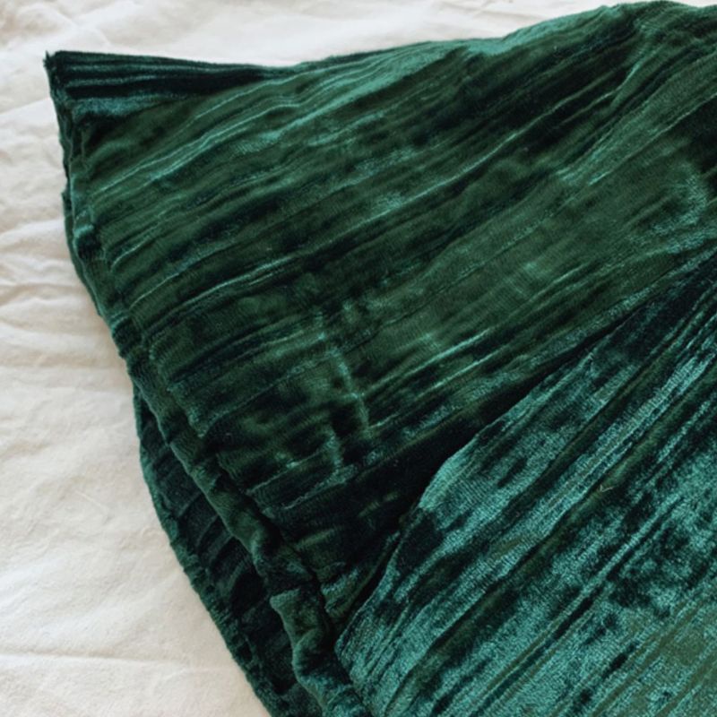 Nón Bucket Chất Liệu Nhung Màu Sắc Trơn Phong Cách Vintage Nhật Bản Cho Nữ