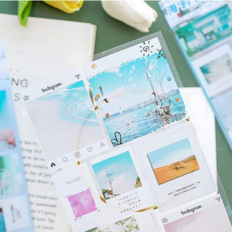 Bộ Miếng Dán Trang Trí Chống Thấm Nước Phong Cách Retro Độc Đáo