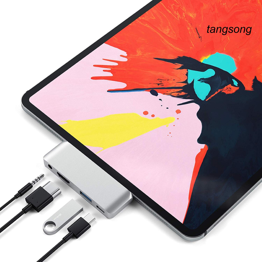 Bộ Chuyển Đổi Ts-4 In 1 Type-C Sang Hdmi-Compatible / Usb3.1