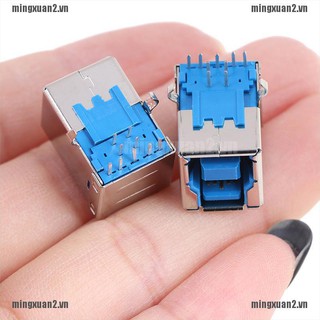 Set 10 Giắc Cắm USB 3.0 Type B Góc Phải AF