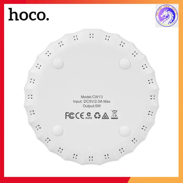 Đế Sạc Không Dây Chính Hãng Hoco CW13 Thiết Kế Nhỏ Gọn Tiện Dụng - Bảo Hành 12 Tháng