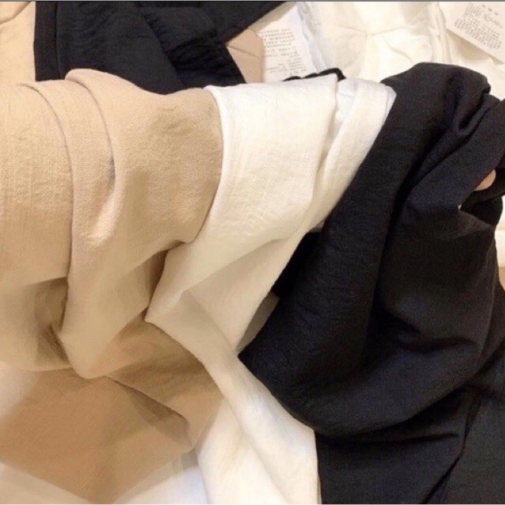 Quần ống rộng đũi lụa Linen  xuất nhật hàng mới siêu HOT TREND 6 size 42-68kg