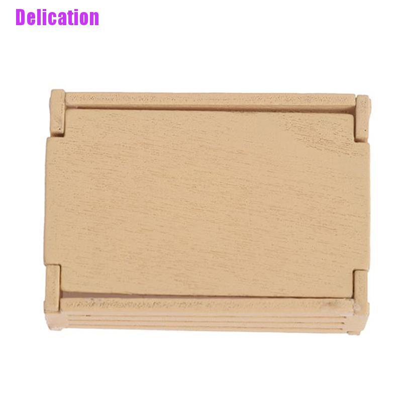 Kệ Gỗ Mini Tỉ Lệ 1 / 12 Trang Trí Nhà Búp Bê