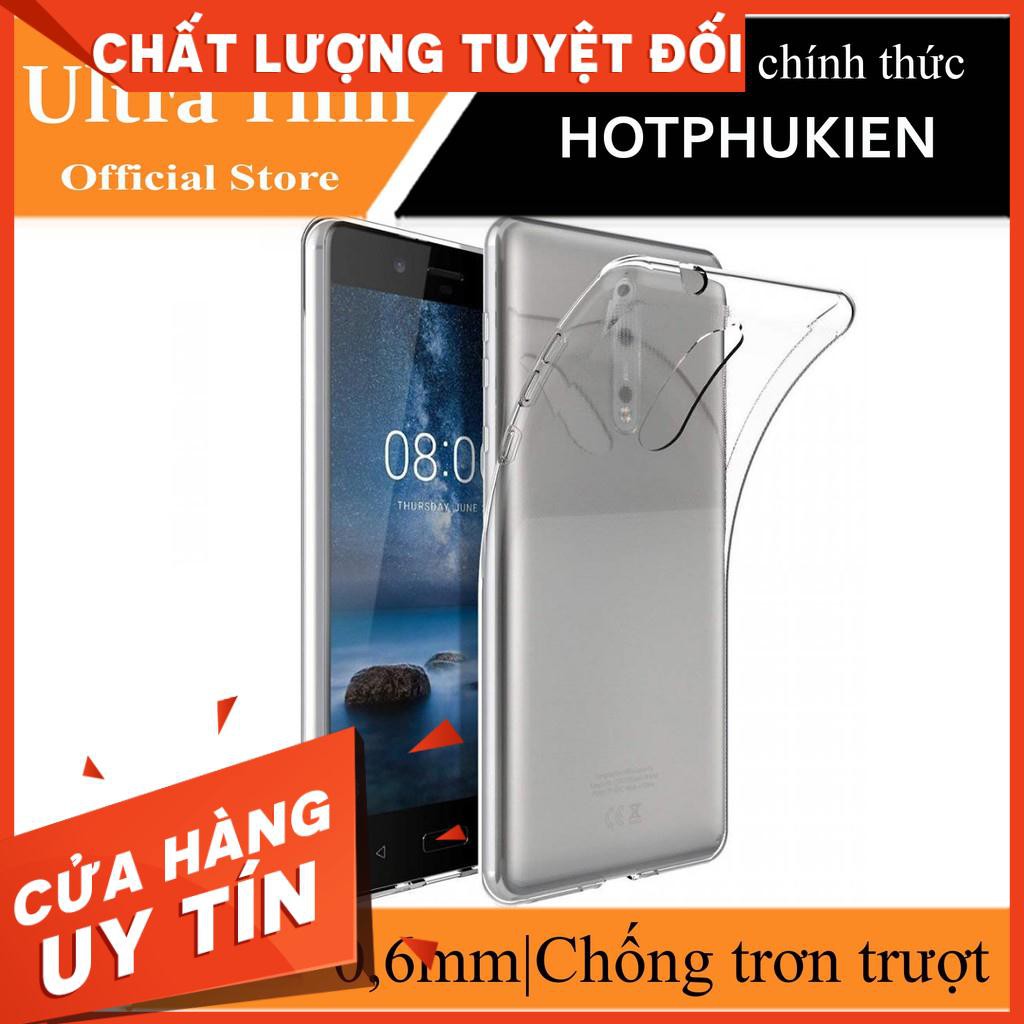 Ốp lưng dẻo Utra thin cho Nokia 8 - Hàng chính hãng(Chống trầy,chống trượt, trong suốt)