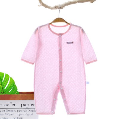 Body cotton dài tay mỏng cho bé nằm điều hòa , bodysuit cho bé