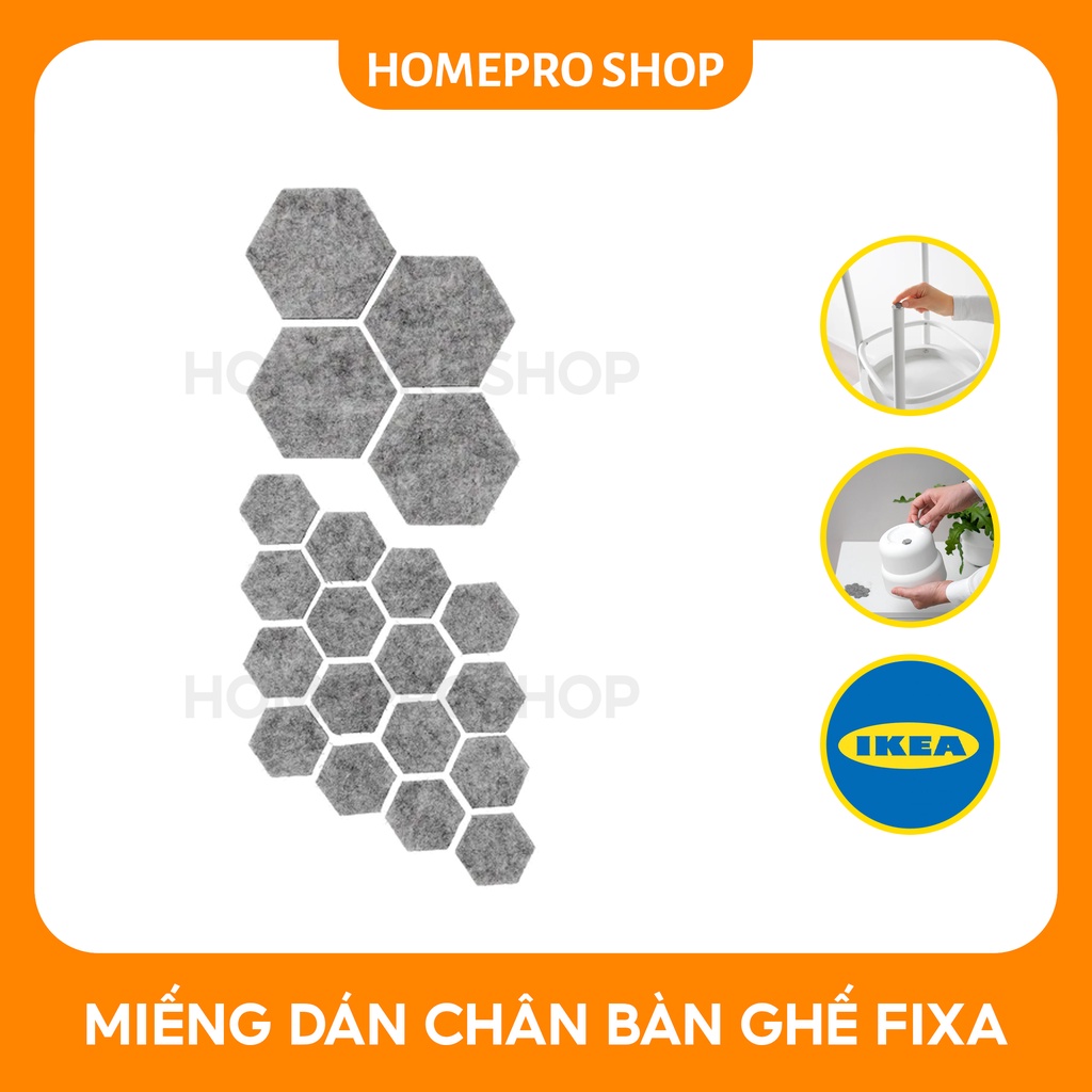 Miếng dán chân bàn, đệm chân ghế FIXA IKEA