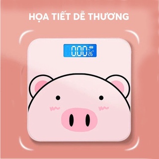 [Ảnh thật] Cân Điện Tử -Cân Sức Khỏe Hình Heo - Cân Gia Đình Mini Tiện Lợi