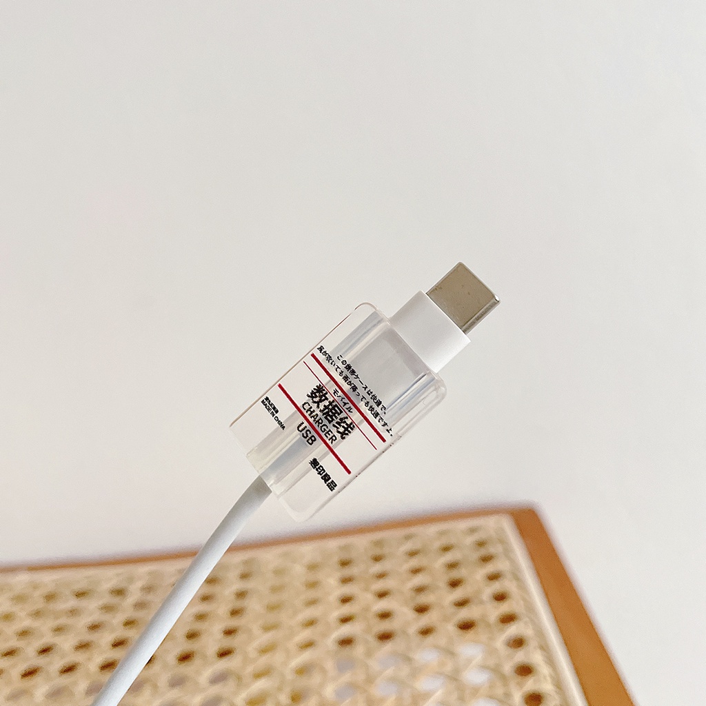 Phụ Kiện Bảo Vệ Dây Cáp Sạc USB Chống Gãy Hình Hoạt Hình Dễ Thương