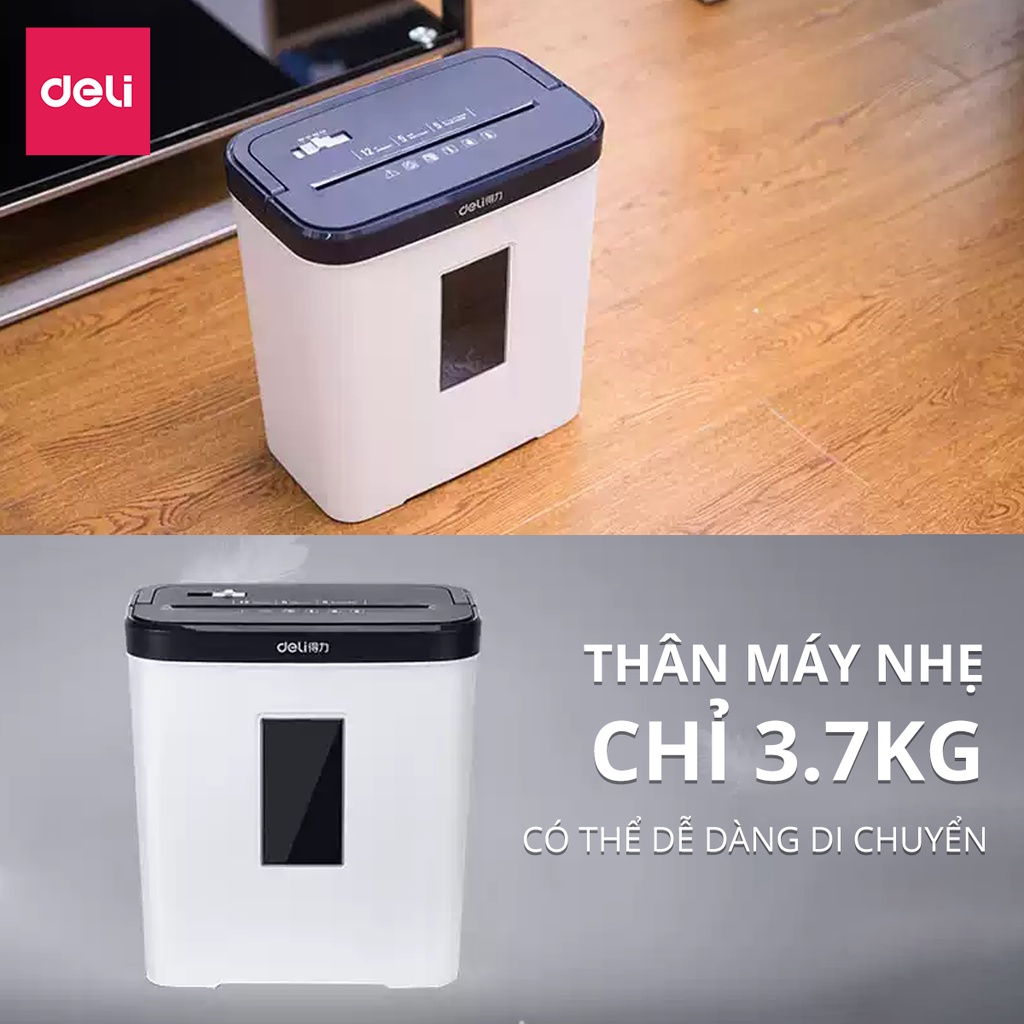Máy Hủy Tài Liệu Cao Cấp Deli Chính Hãng - Phù Hợp Cho Bảo Mật Giấy Tờ Trong Doanh Nghiệp, Văn Phòng, Nhà Trường - 9939