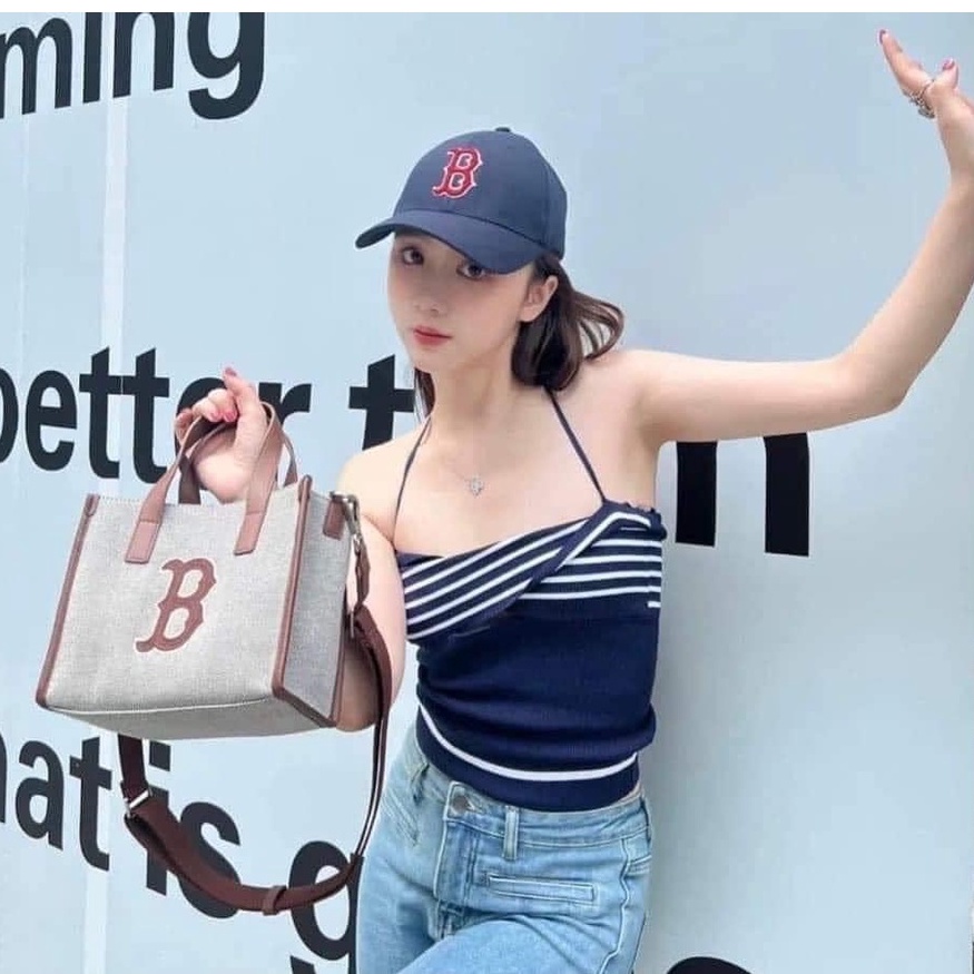 Túi Basic Big Logo Canvas Bucket Bag Boston, mẫu mới 2022 siêu đẹp