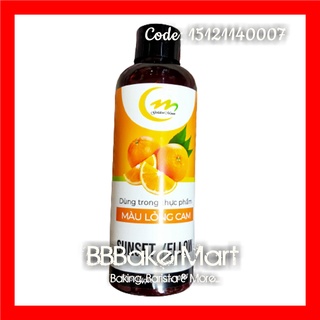 Màu nước thực phẩm CAM SUNSET YELLOW - Chai 100gr