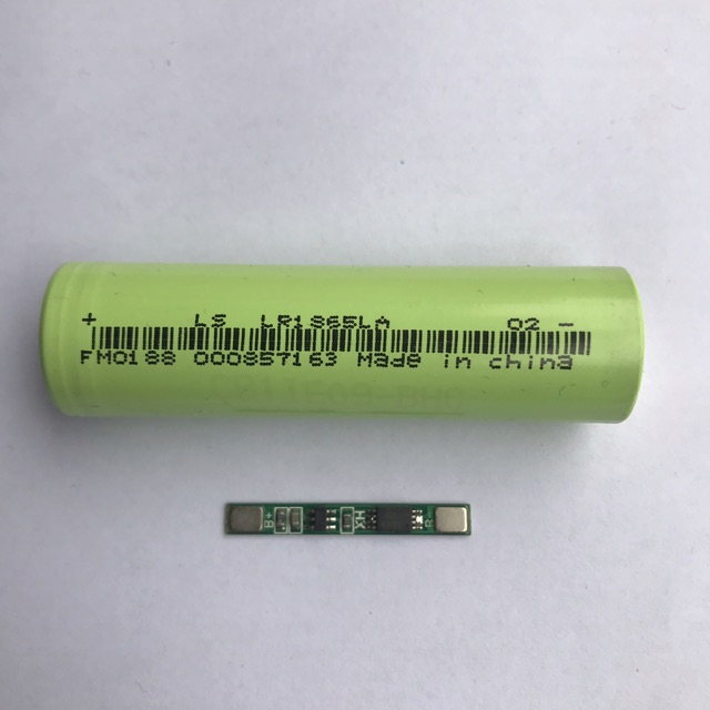 Cell pin li-ion LS + mạch bảo vệ 1s-3a