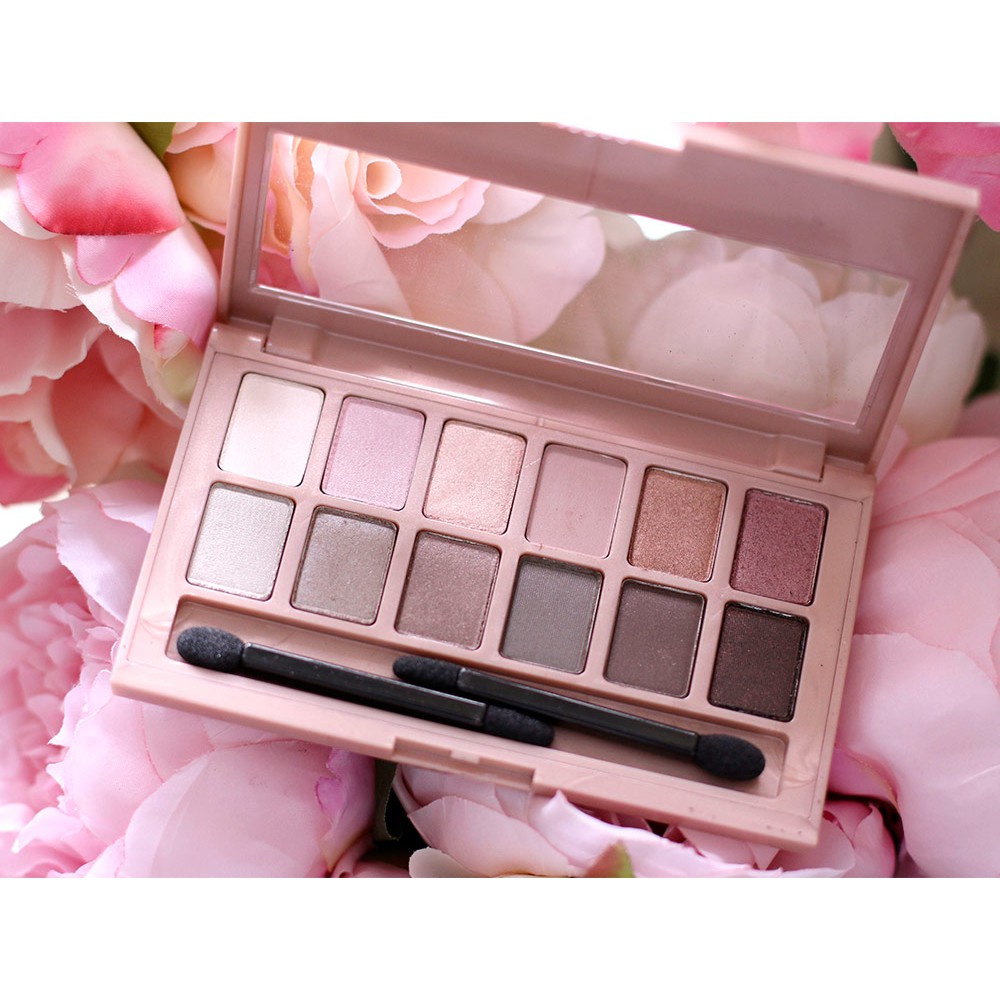 Bảng Màu Mắt Maybelline Tông Hồng Nude 12 Ô The Blushed Nudes