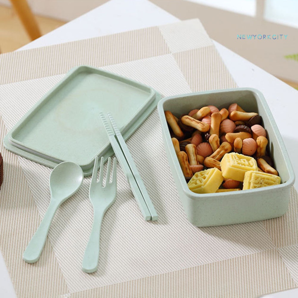 Hộp cơm NYC Bằng Sợi Tre Sức Chứa Lớn Tiện Dụng