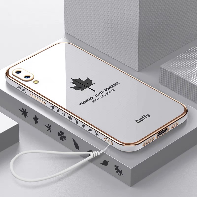 Ốp lưng huawei y7 pro 2019 Ốp Điện Thoại Họa Tiết Lá Phong Cho huawei Y7 2019 Y7 Prime 2019 FY