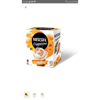 Combo Nescafe Cappuccino Vị Caramen kèm máy pha