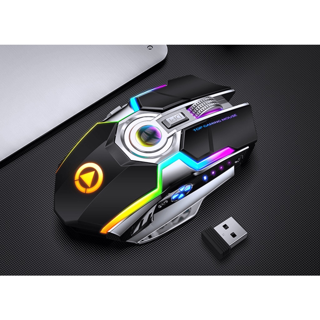 CHUỘT GAMING KHÔNG DÂY YINDIAO A5 LED RGB CHÍNH HÃNG