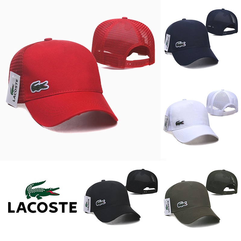 Mũ Lưỡi Trai Lacoste Thêu Họa Tiết Chất Liệu Thoáng Khí Thời Trang Cho Nam Và Nữ